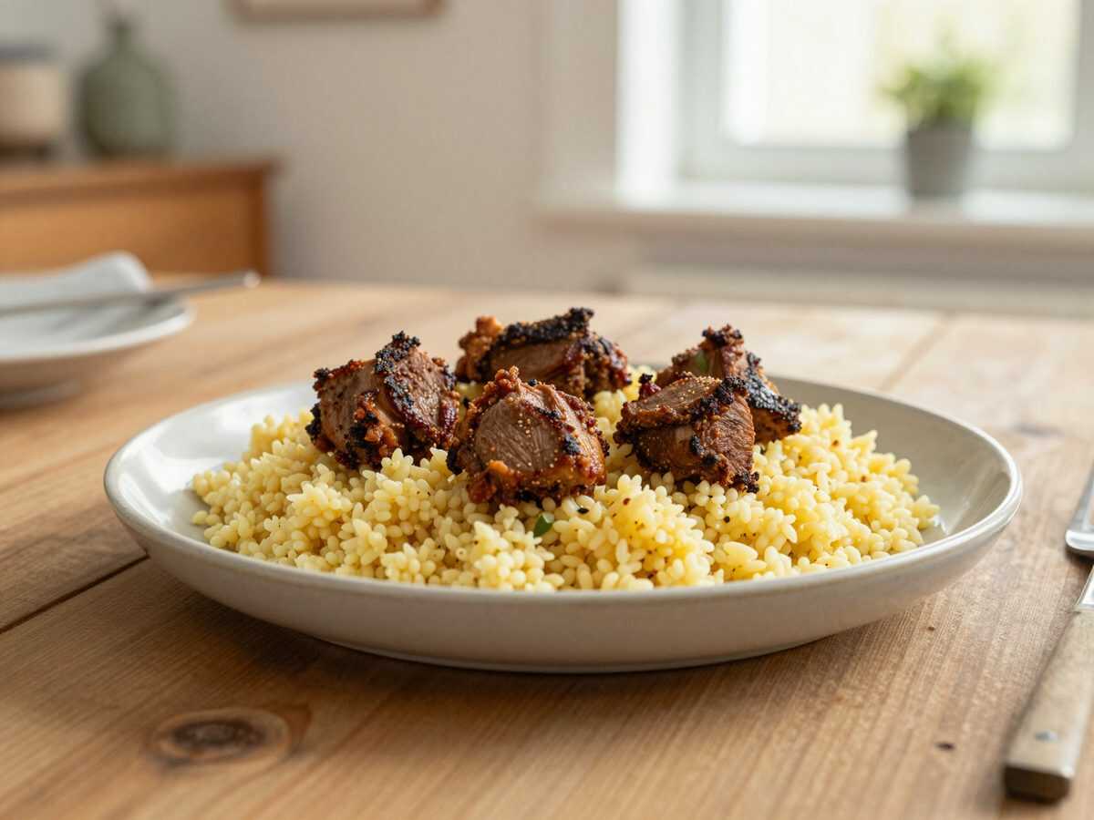 Couscous mit Hähnchen und Merguez – ein herzhaftes Familienessen, das alle an den Tisch bringt