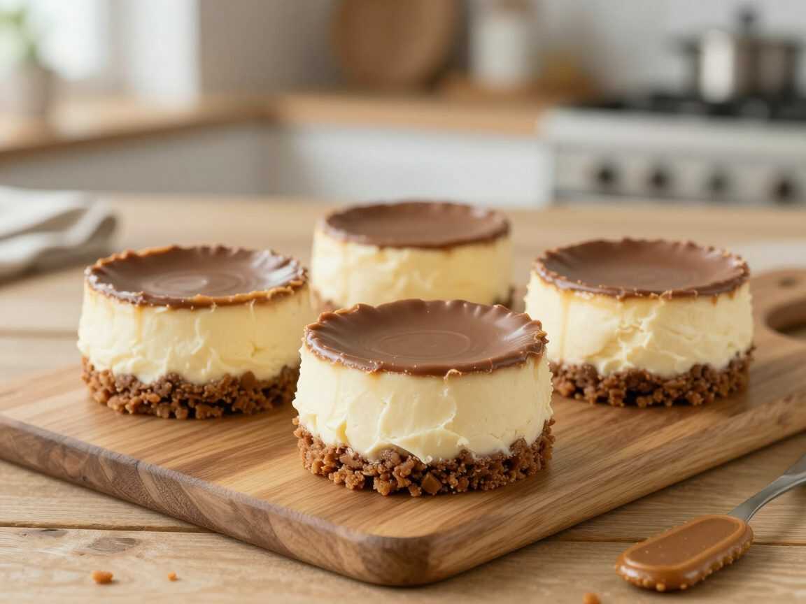 Cremige Biscoff-Cheesecake-Cups ohne Backen – mit weißer Schokolade und knusprigem Keksboden