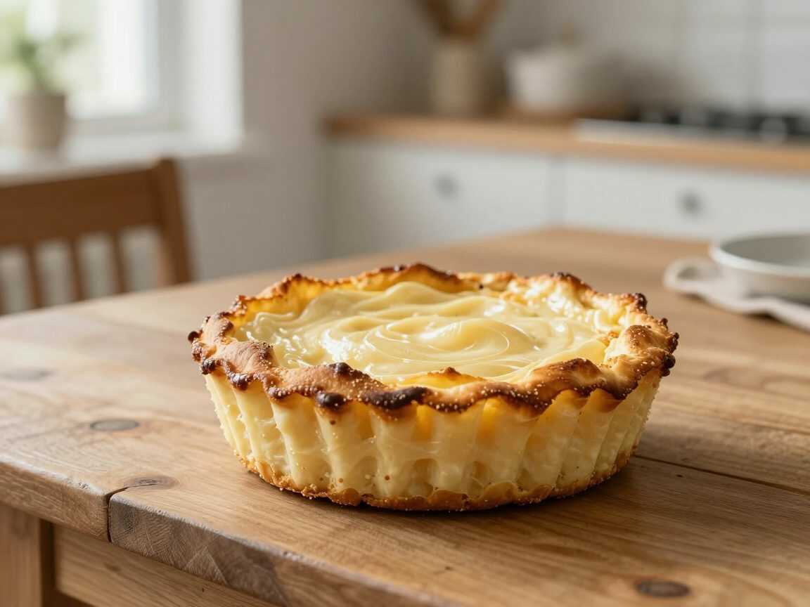 Cremige Blätterteig-Puddingtörtchen – außen knusprig, innen herrlich vanillig