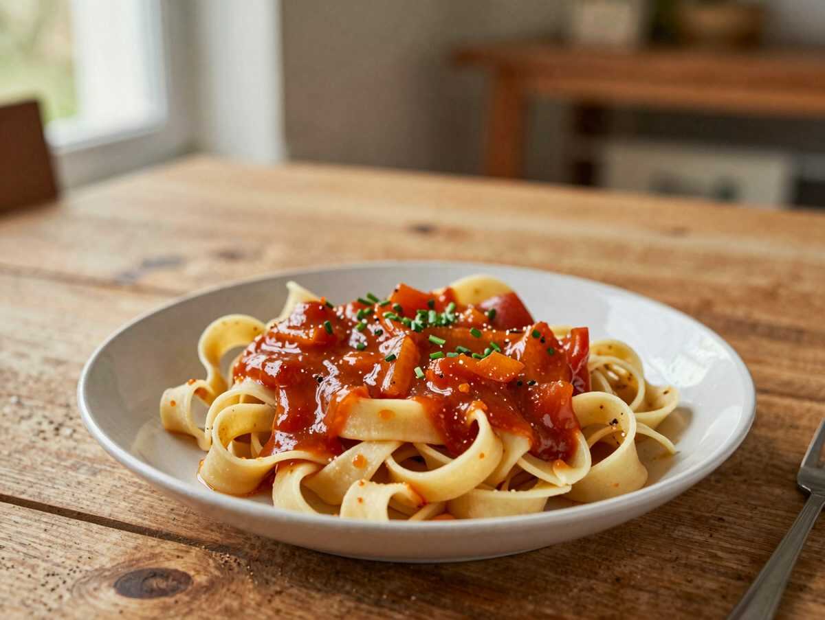 Cremige Hackfleisch-Tagliatelle in Tomaten-Sahne-Sauce – dieses einfache Familienessen macht garantiert Lust auf Nachschlag