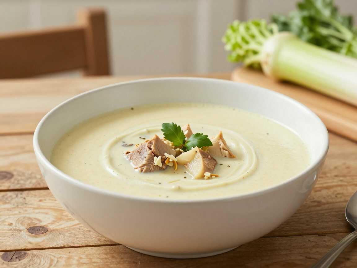 Cremige Hühnersuppe wie bei Oma – mit zartem Hähnchen, Möhren und Sellerie
