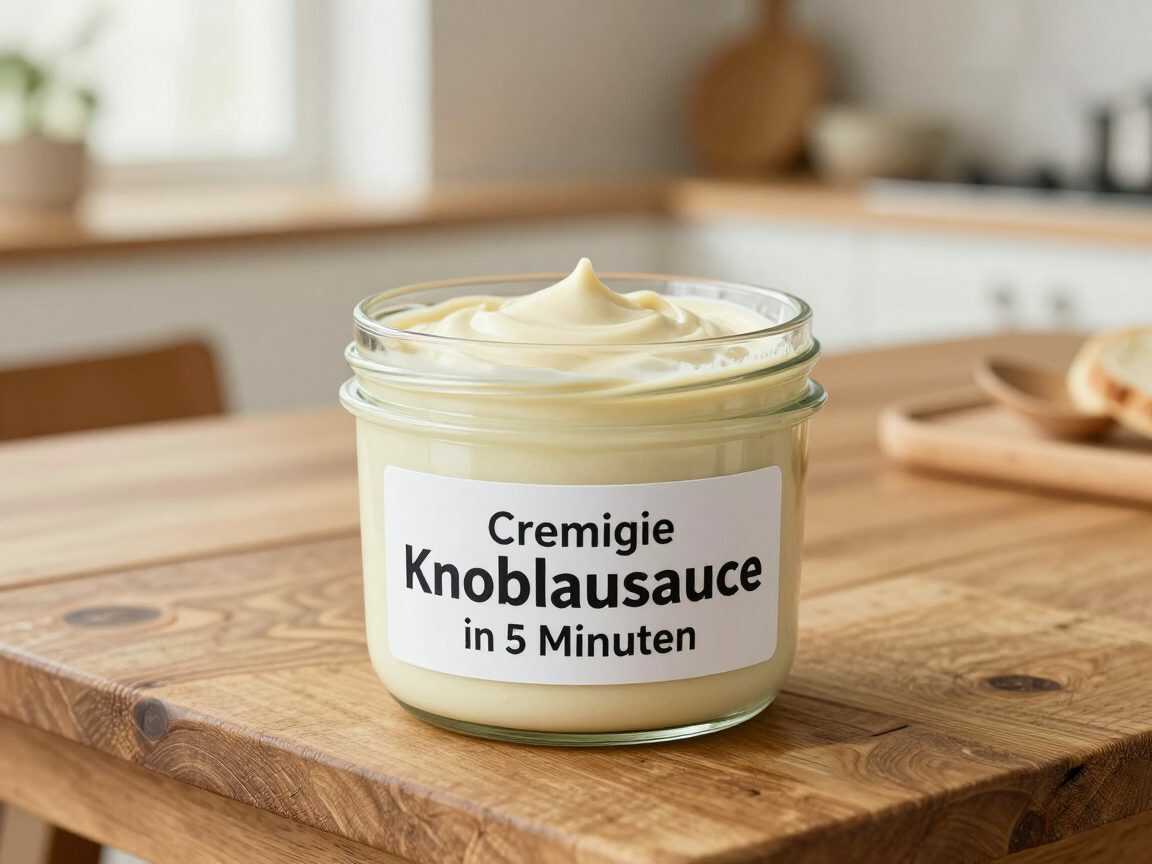 Cremige Knoblauchsauce in 5 Minuten – würzig, frisch und herrlich einfach