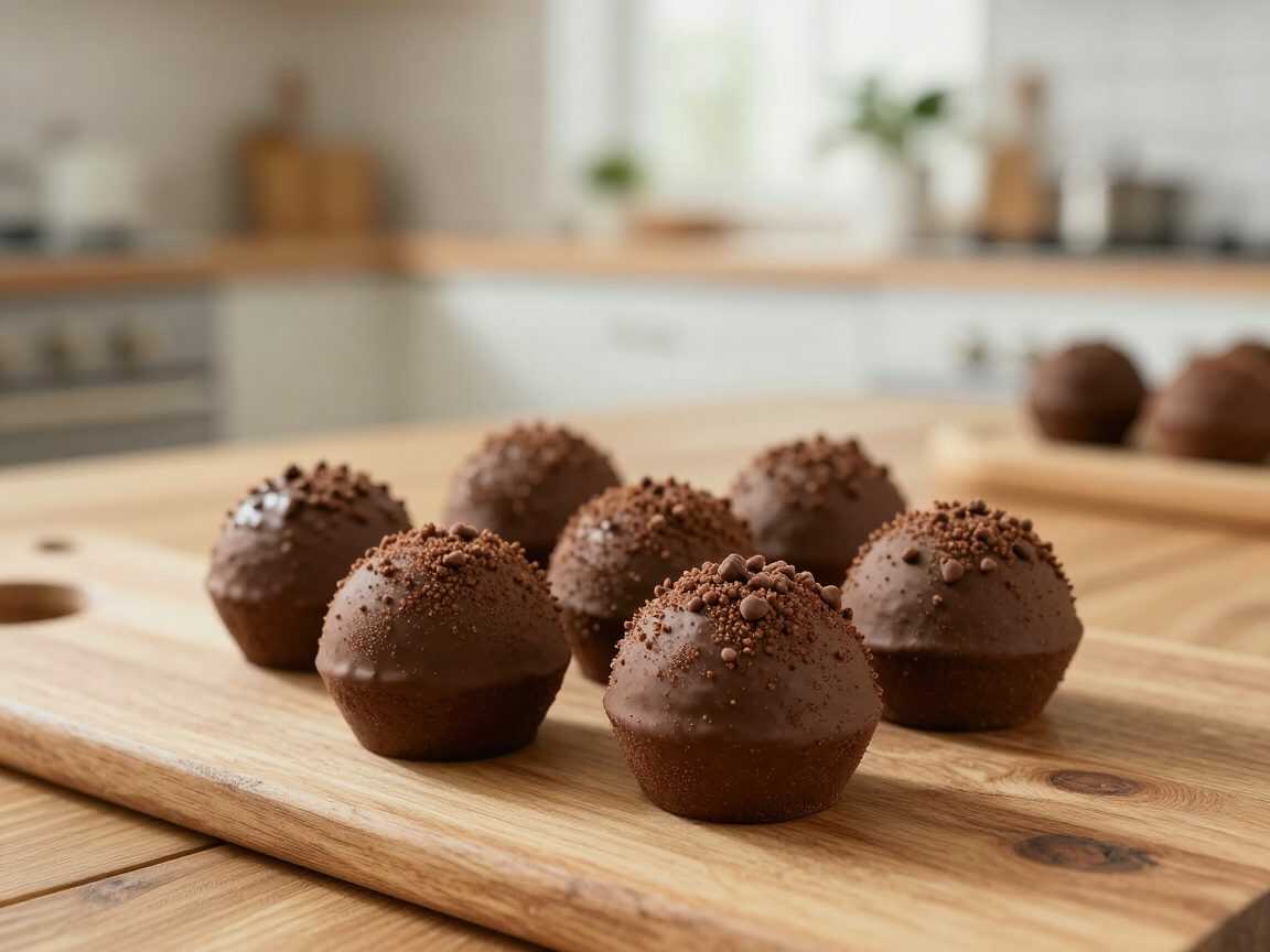 Cremige Schoko-Brigadeiros mit Knusperstreuseln – nur 4 Zutaten, unwiderstehlich zart