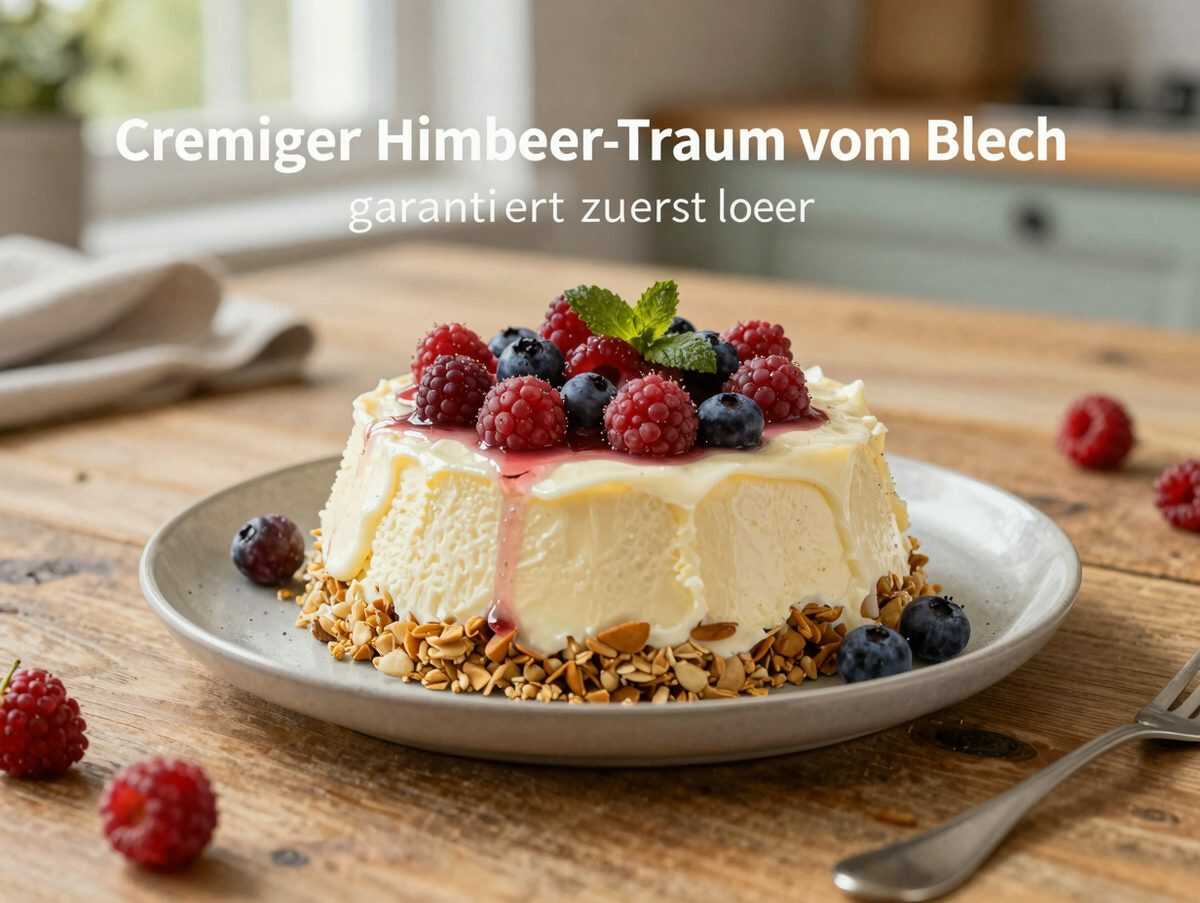 Cremiger Himbeer-Traum vom Blech – dieses einfache Dessert wird garantiert zuerst leer