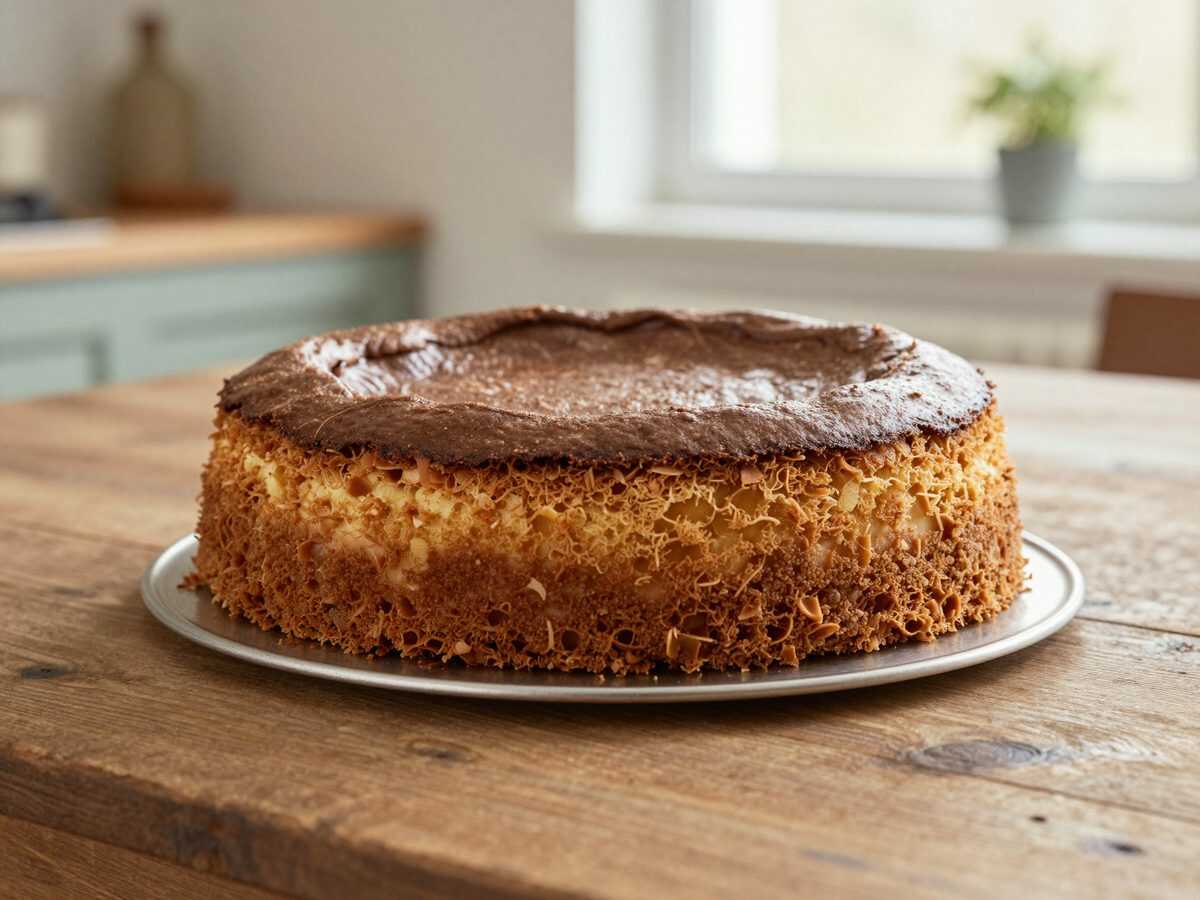 Cremiger Kaffee-Käsekuchen ohne Boden – so zart, dass er auf der Zunge schmilzt