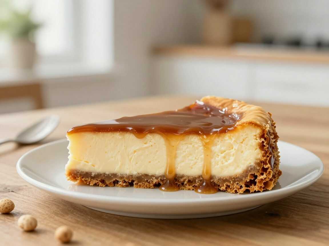Cremiger Karamell-Erdnuss-Cheesecake ohne Backen – unwiderstehlich cremig und herrlich knusprig