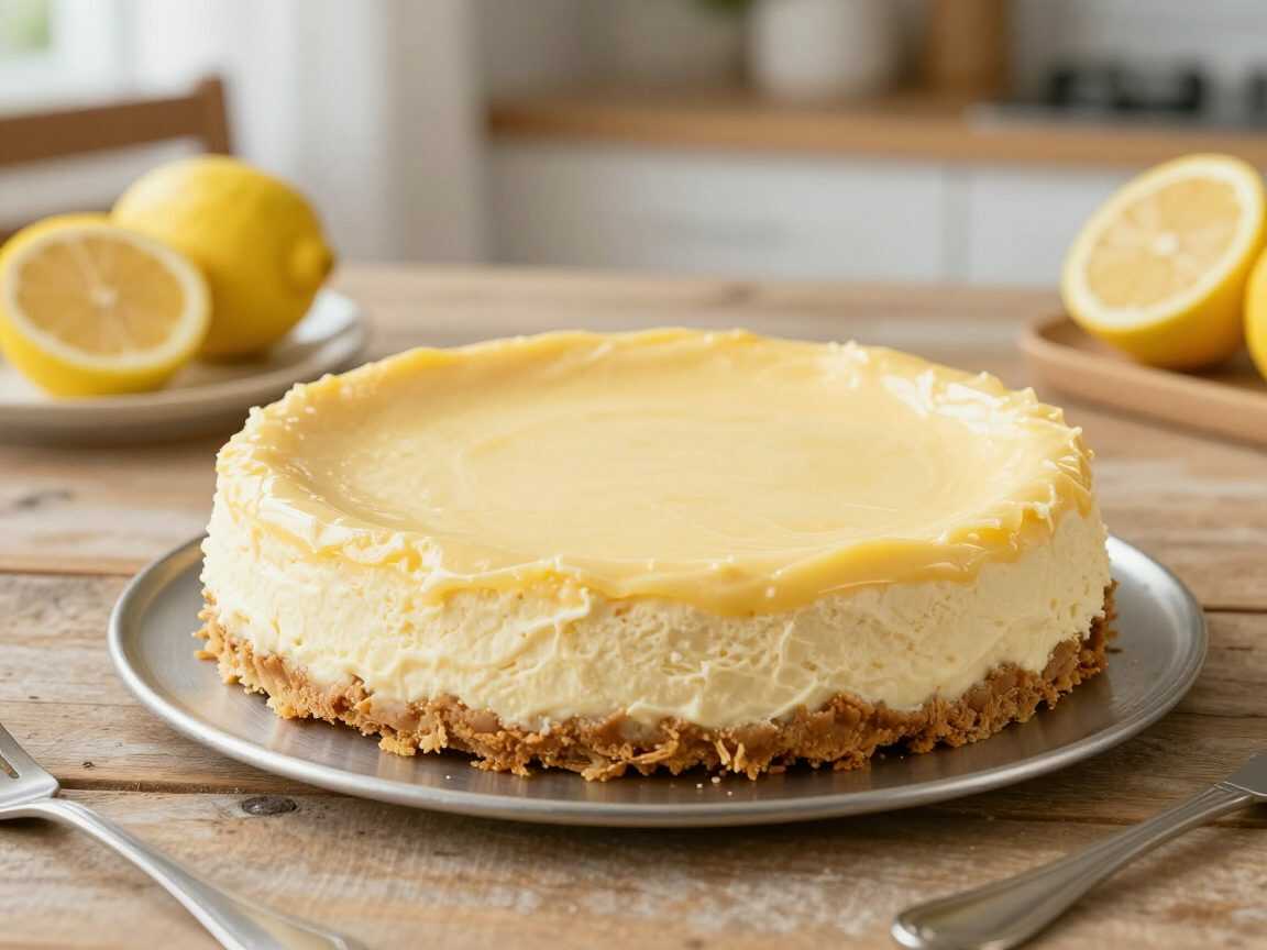 Cremiger Limetten-Cheesecake mit knusprigem Keksboden – herrlich frisch und einfach gemacht