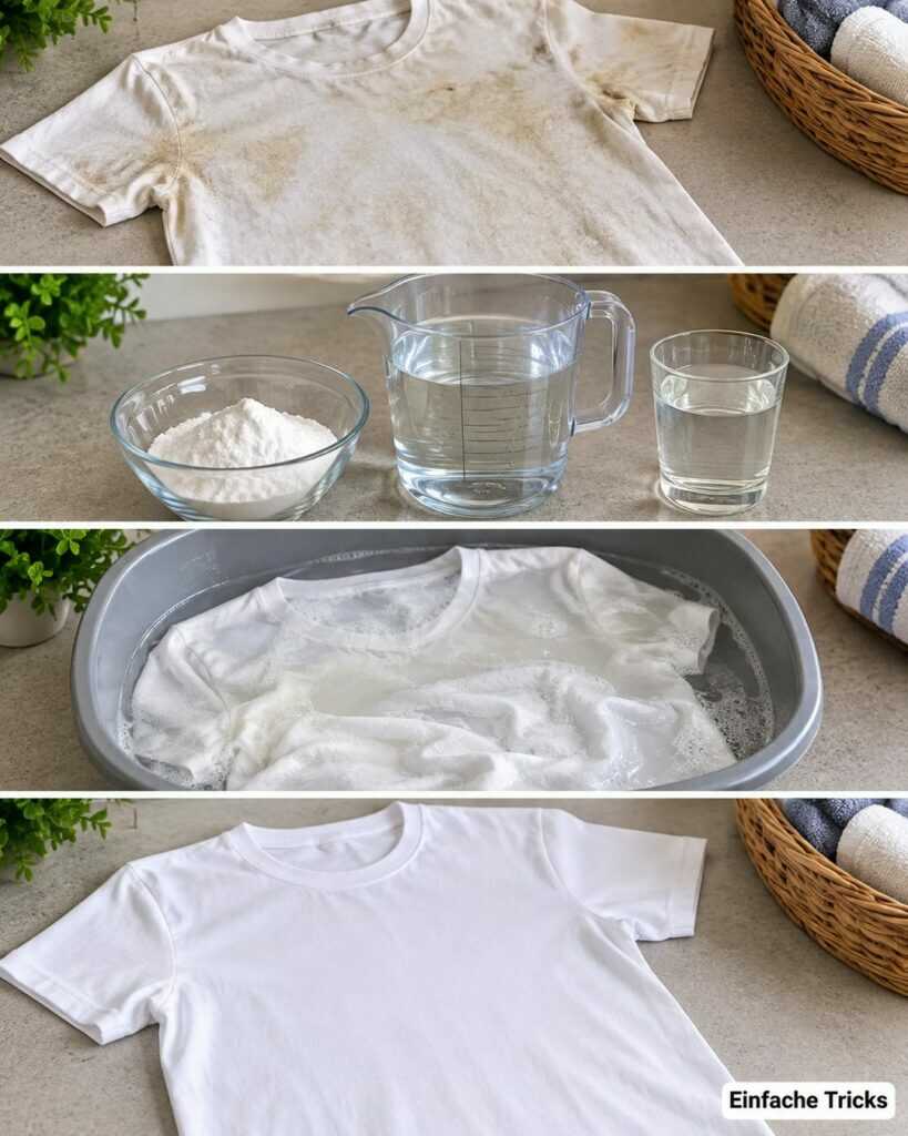 Vergraute weiße Kleidung wieder auffrischen: So werden T-Shirts schonend heller – ohne Chlor