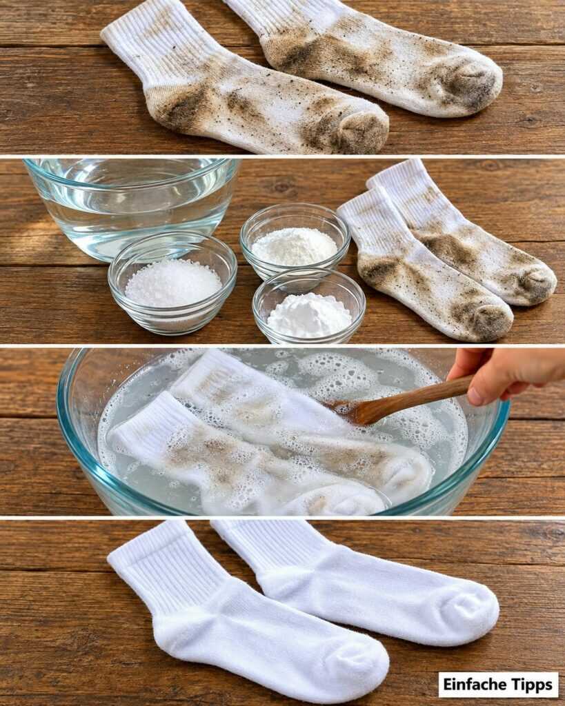 Weiße Socken wieder strahlend sauber: Mit diesem einfachen Einweich-Trick verschwinden Grauschleier und hartnäckiger Schmutz