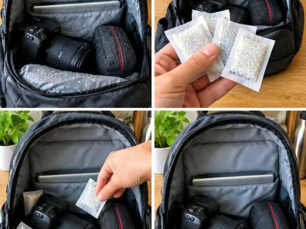 Feuchtigkeit im Rucksack? Mit Silicagel bleiben Kamera, Elektronik und wichtige Dinge länger trocken