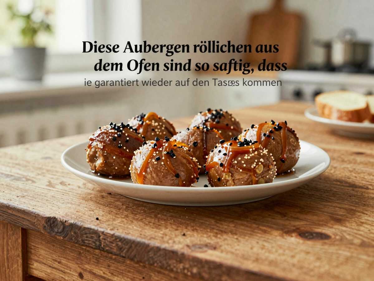 Diese Auberginenröllchen aus dem Ofen sind so saftig, dass sie garantiert wieder auf den Tisch kommen