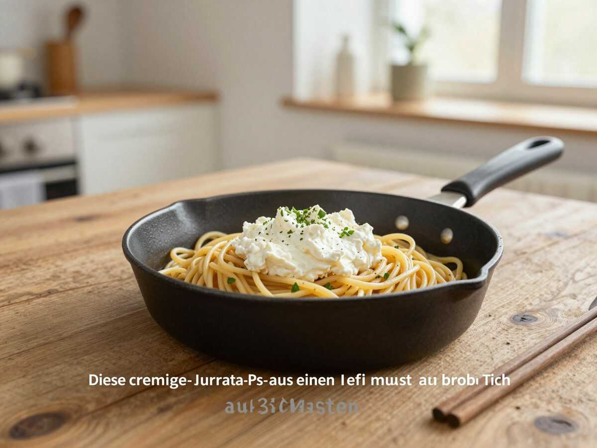 Diese cremige Burrata-Pasta aus nur einer Pfanne musst du probieren – in 30 Minuten steht sie auf dem Tisch!