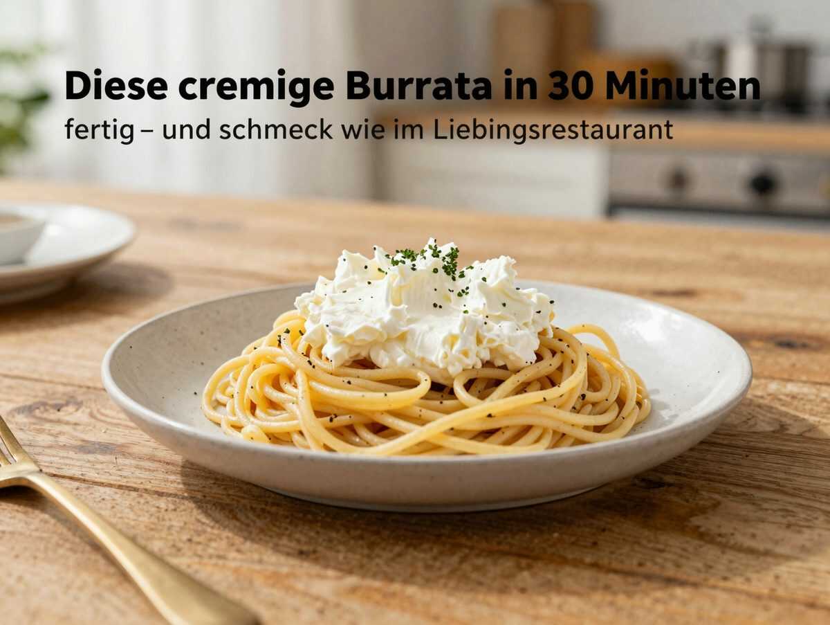 Diese cremige Burrata-Pasta ist in 30 Minuten fertig – und schmeckt wie im Lieblingsrestaurant