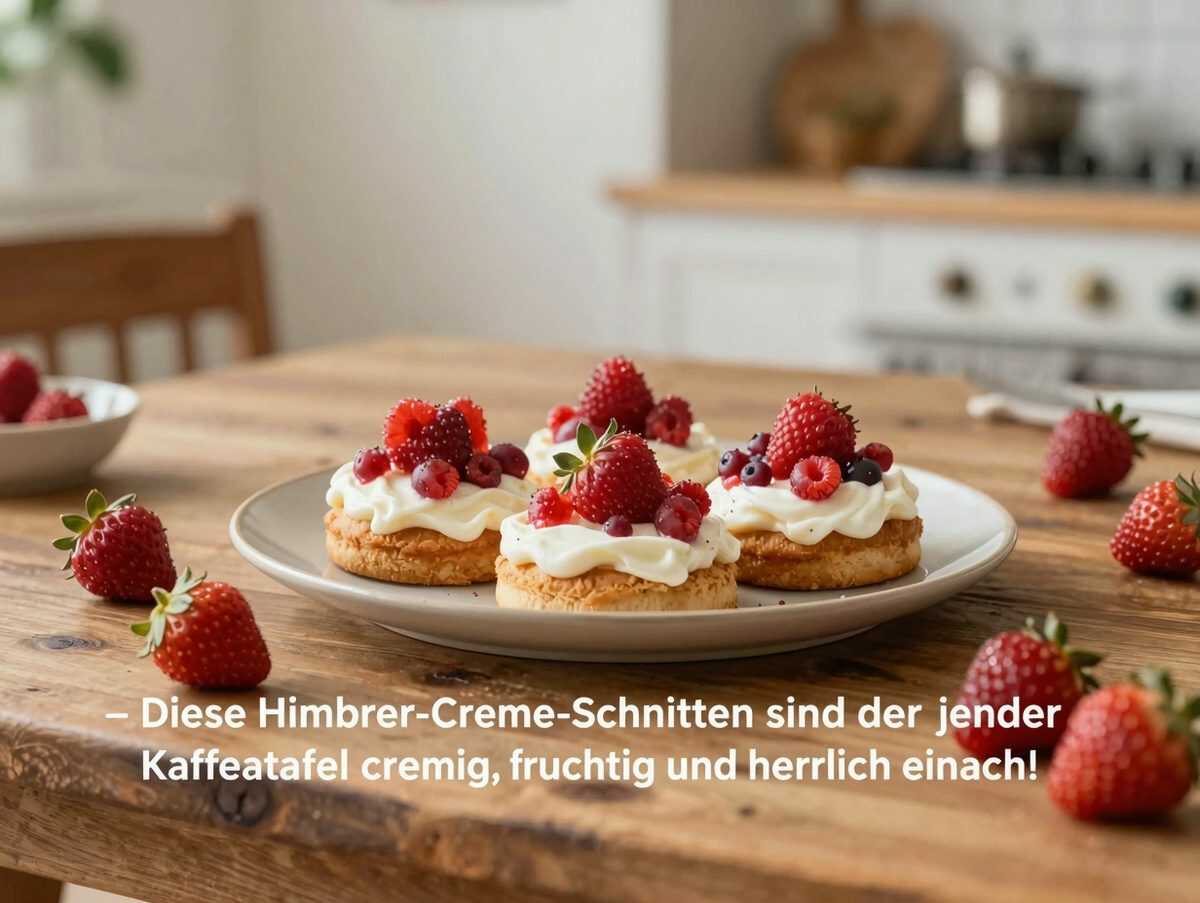 Diese Himbeer-Creme-Schnitten sind der Star auf jeder Kaffeetafel – cremig, fruchtig und herrlich einfach!