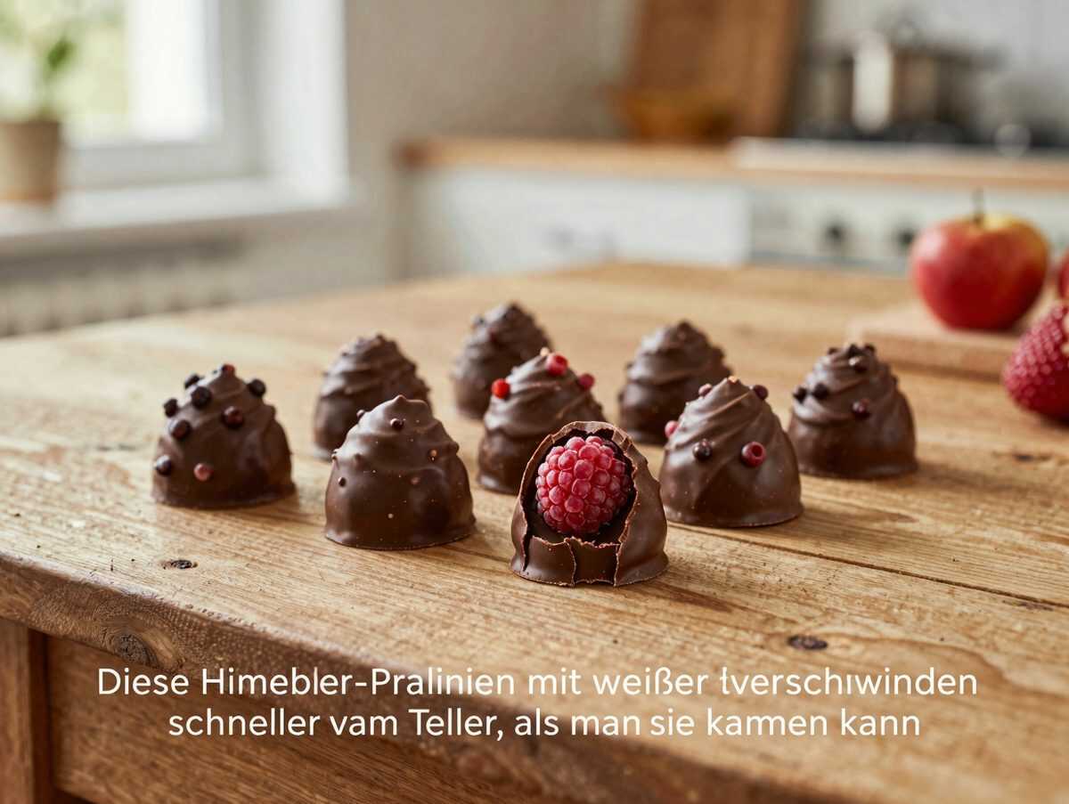 Diese Himbeer-Pralinen mit weißer Schokolade verschwinden schneller vom Teller, als man sie machen kann