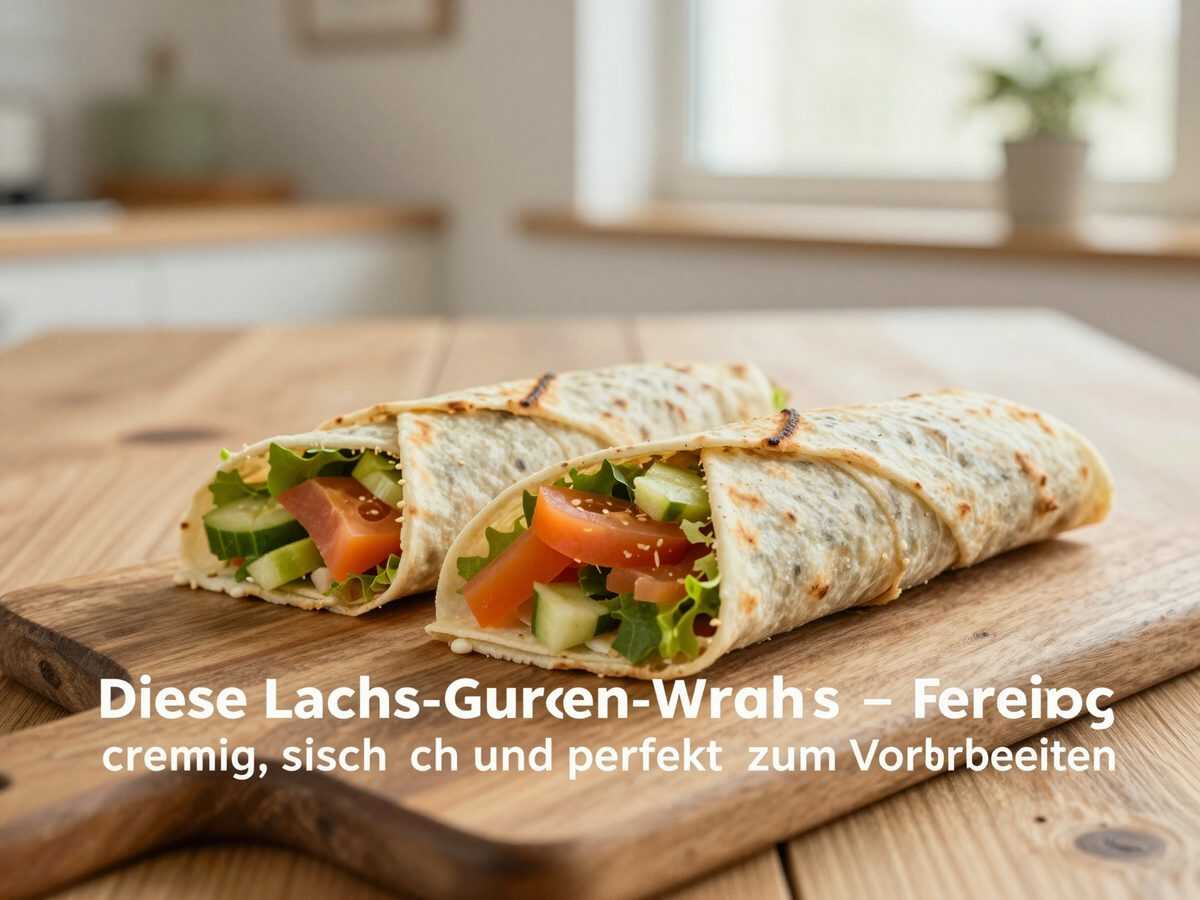 Diese Lachs-Gurken-Wraps sind im Handumdrehen fertig – cremig, frisch und perfekt zum Vorbereiten