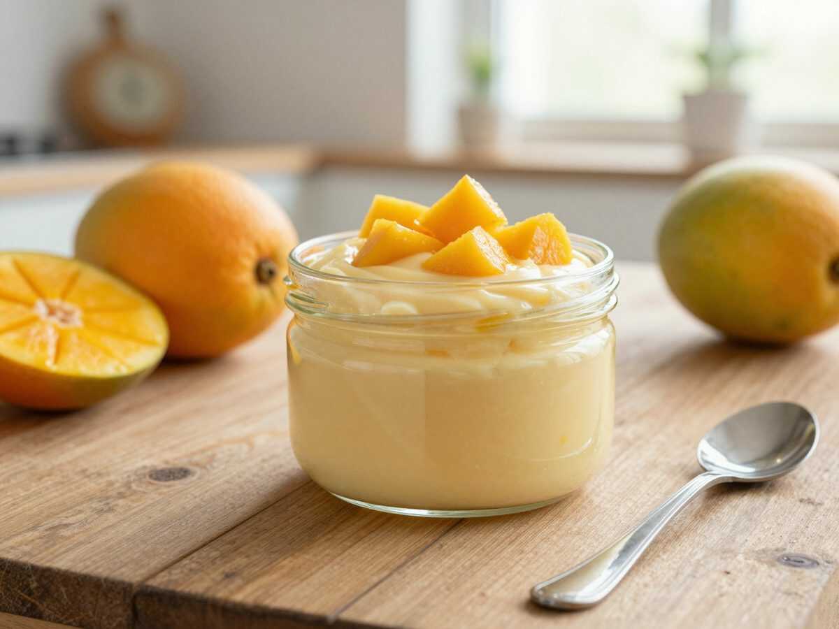 Diese Mango-Orangen-Creme ist in 15 Minuten vorbereitet – so fruchtig und cremig, dass jeder nach dem Rezept fragt