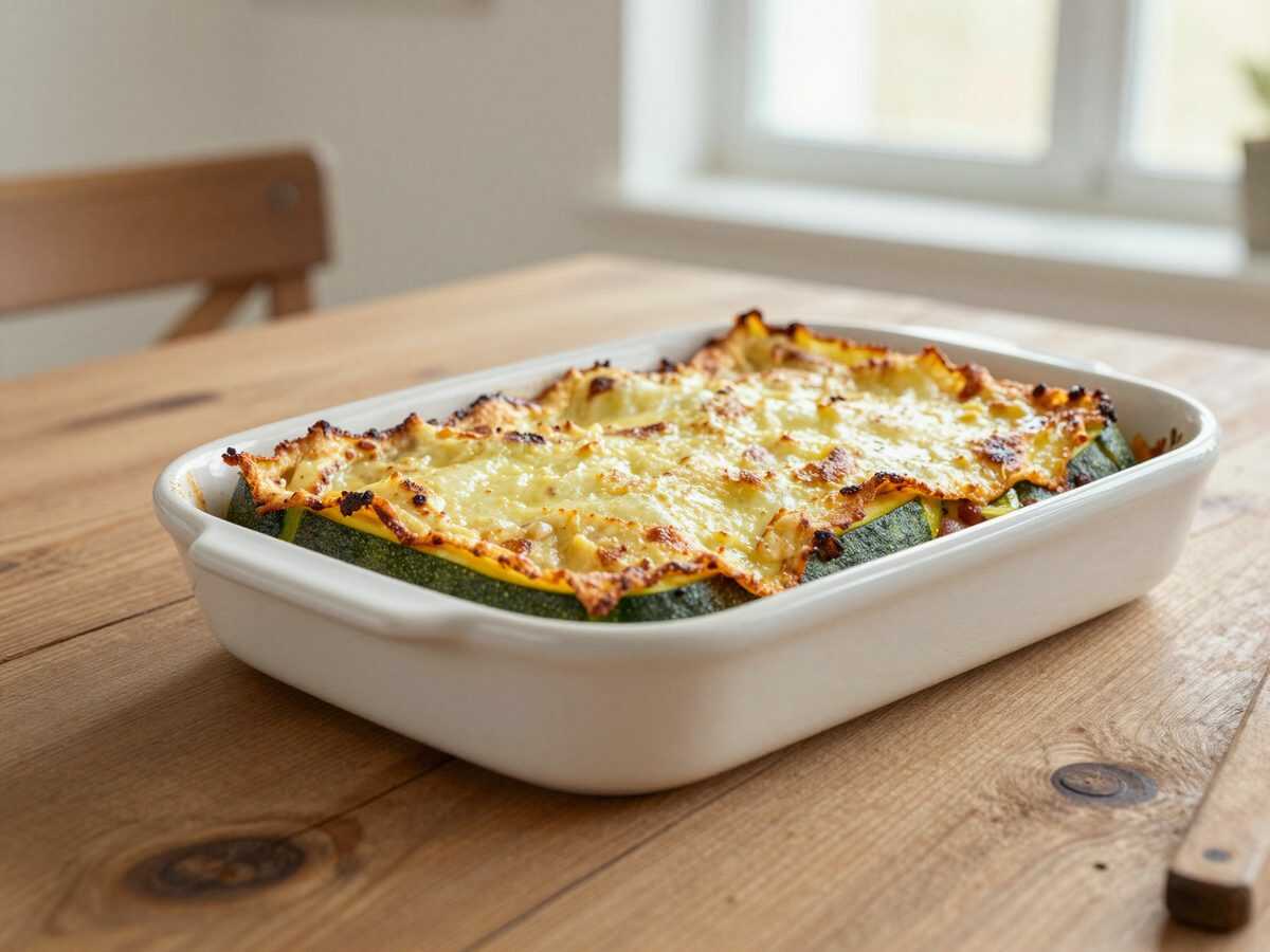Diese Zucchini-Ricotta-Lasagne ist so cremig und saftig – und viel einfacher, als sie aussieht