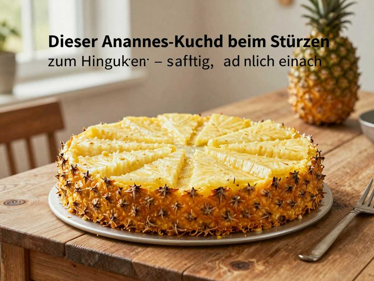 Dieser Ananas-Kuchen wird beim Stürzen zum Hingucker – saftig, karamellig und herrlich einfach