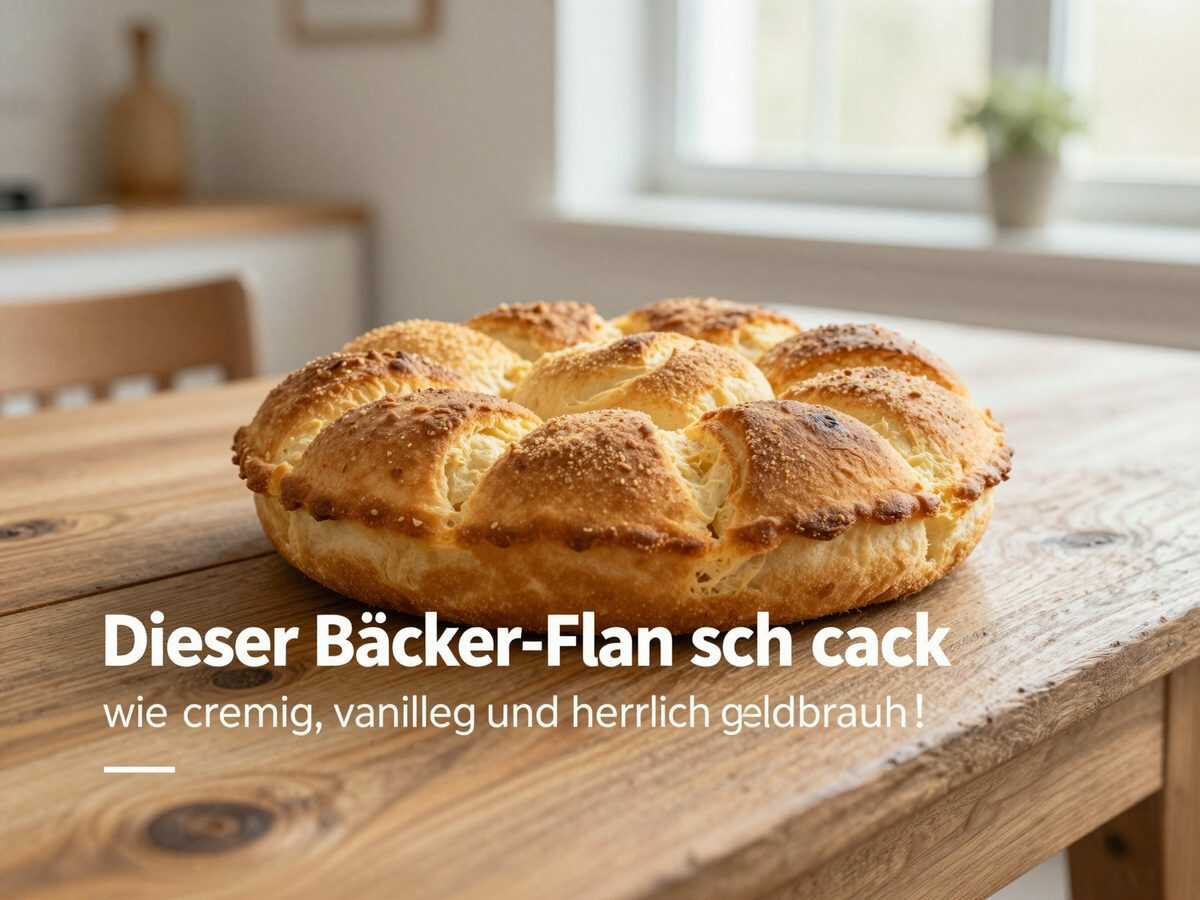 Dieser Bäcker-Flan schmeckt wie aus der französischen Pâtisserie – cremig, vanillig und herrlich goldbraun!