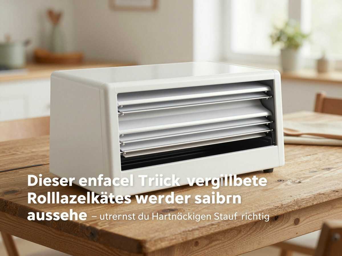Dieser einfache Trick lässt vergilbte Rollladenkästen wieder sauber aussehen – so entfernst du hartnäckigen Staub richtig