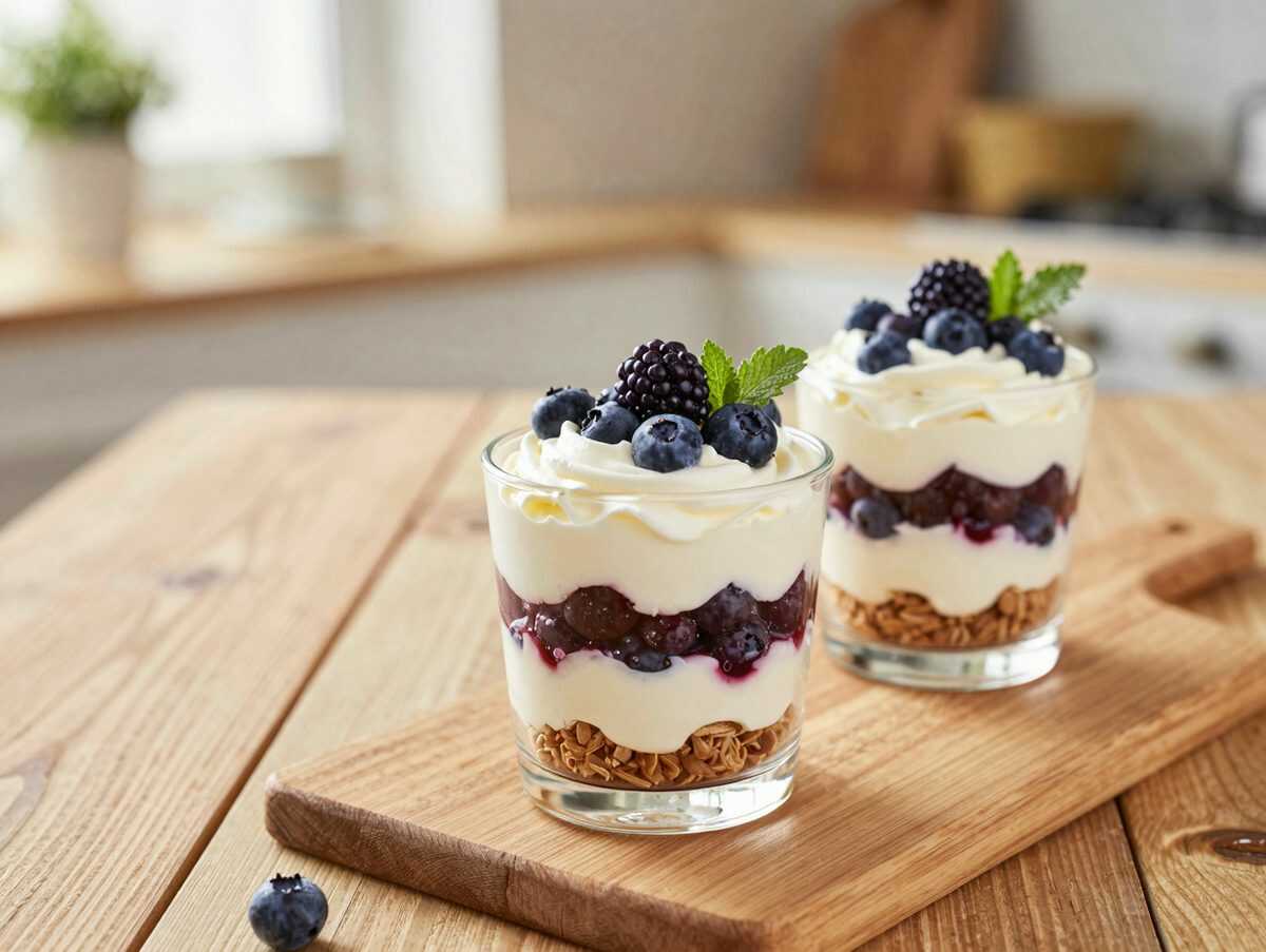 Dieses Beeren-Parfait ist in 20 Minuten fertig – cremig, fruchtig und unwiderstehlich frisch