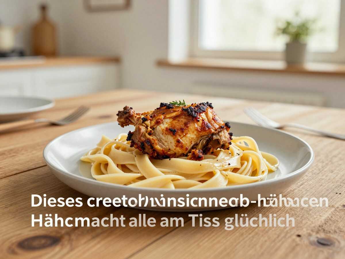 Dieses cremige Knoblauch-Parmesan-Hähnchen mit Pasta macht alle am Tisch glücklich