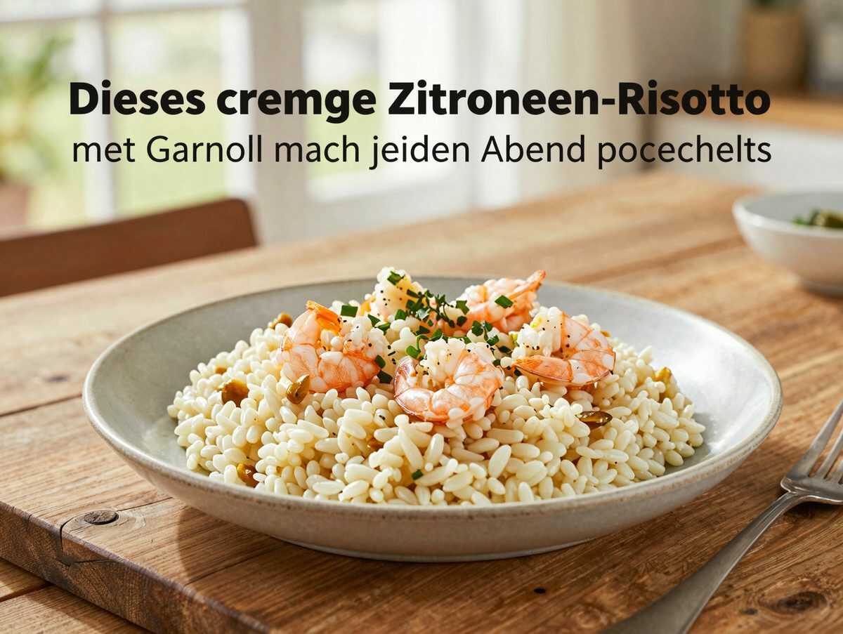 Dieses cremige Zitronen-Risotto mit Garnelen macht jeden Abend besonders – und ist überraschend einfach