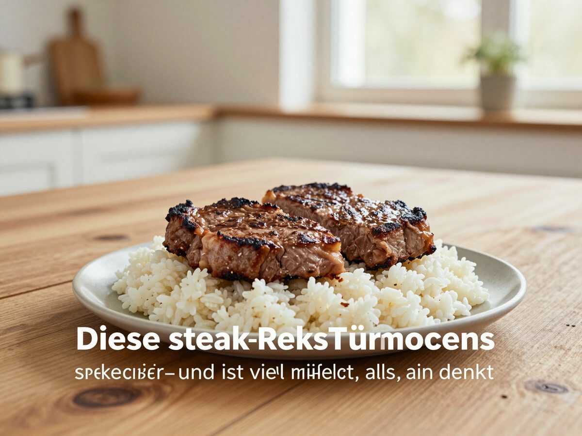 Dieses Steak-Reis-Türmchen sieht spektakulär aus – und ist viel einfacher gemacht, als man denkt