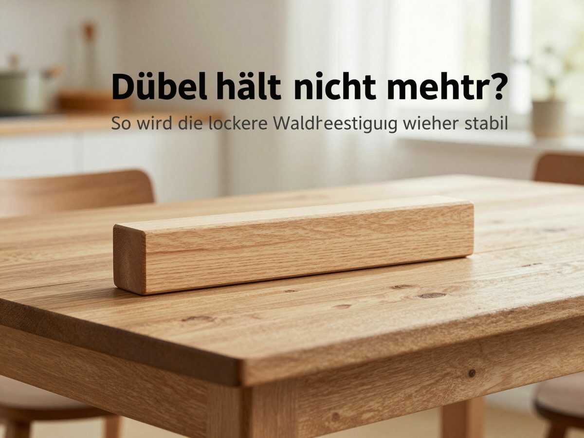 Dübel hält nicht mehr? So wird die lockere Wandbefestigung wieder stabil