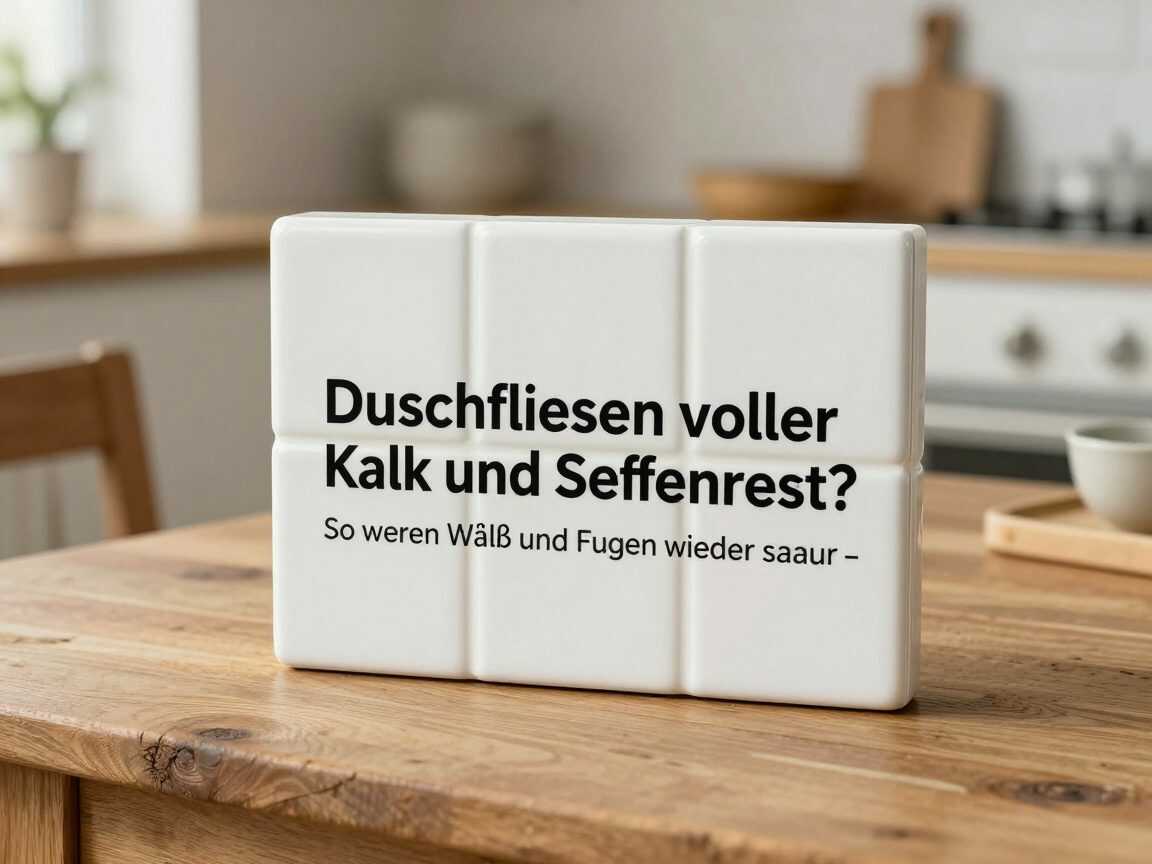 Duschfliesen voller Kalk und Seifenreste? So werden Wände und Fugen wieder sauber – ohne aggressives Schrubben