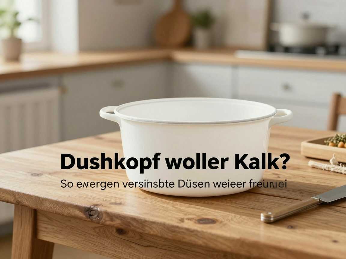 Duschkopf voller Kalk? So werden verstopfte Düsen wieder frei und der Wasserstrahl gleichmäßiger