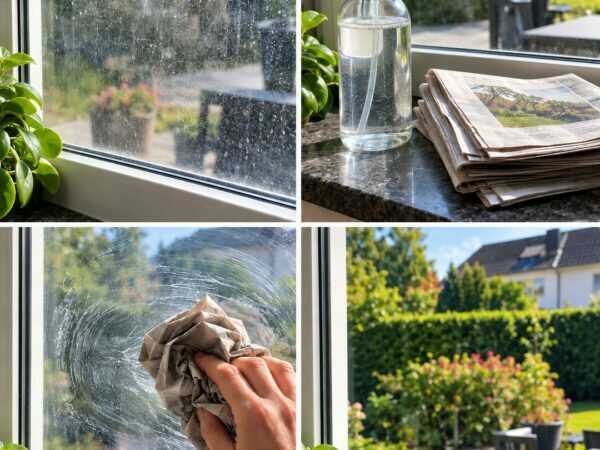 Fenster voller Schlieren? Mit Zeitungspapier werden die Scheiben wieder klar und glänzend