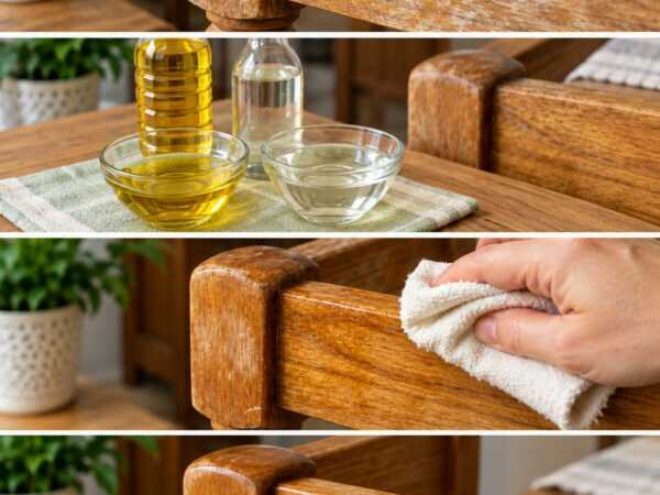 Altes Holz wieder schön: So pflegst du stumpfe Holzmöbel mit Öl richtig