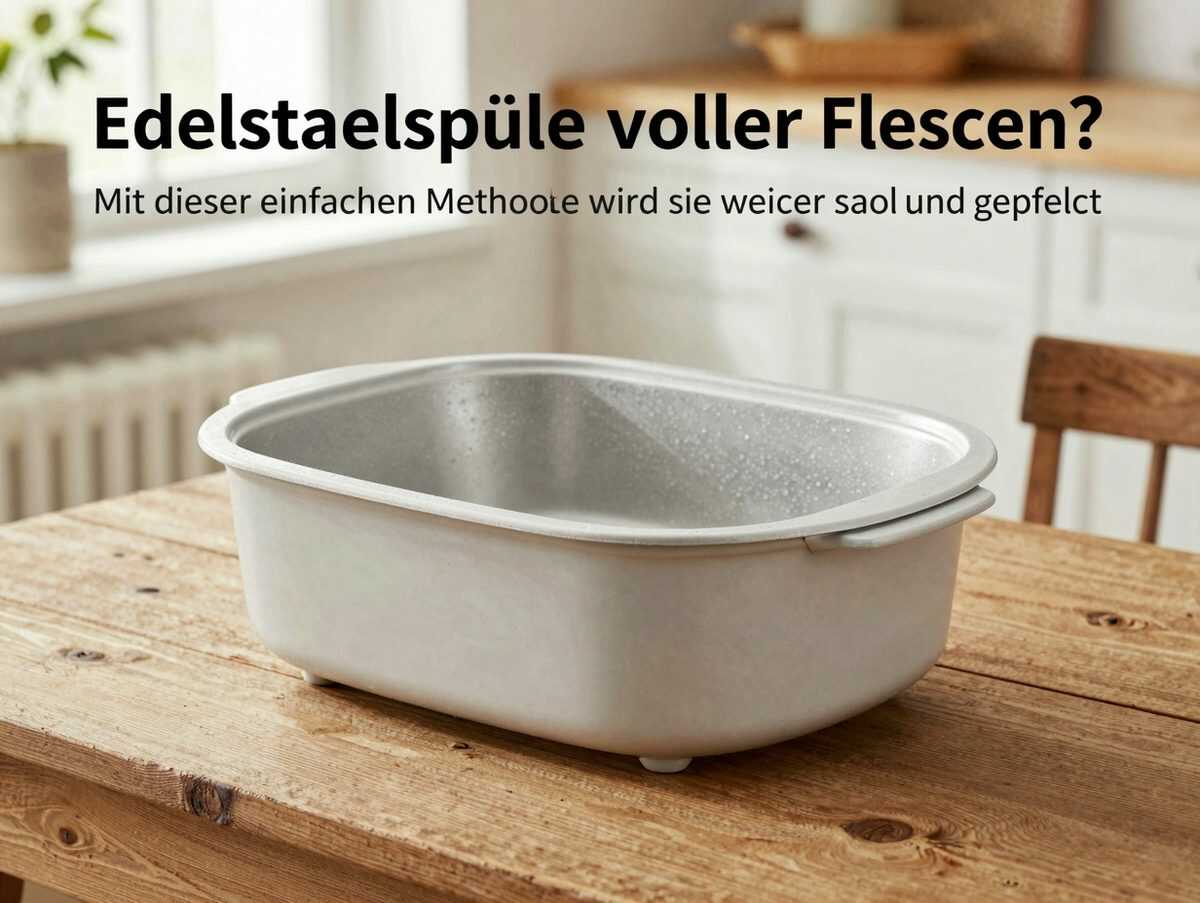Edelstahlspüle voller Flecken? Mit dieser einfachen Methode wird sie wieder sauber und gepflegt