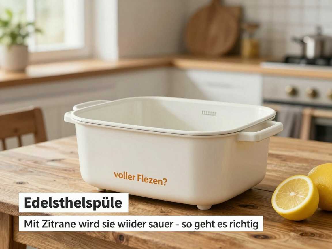 Edelstahlspüle voller Flecken? Mit Zitrone wird sie wieder sauber – so geht es richtig