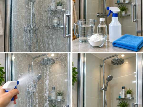 Kalk und Wasserflecken auf der Duschwand? So wird das Glas wieder klar – ohne stundenlanges Schrubben