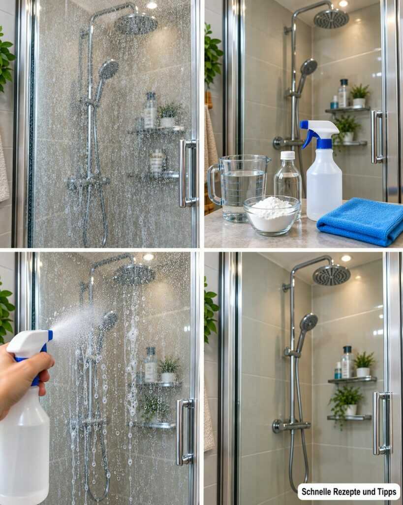 Kalk und Wasserflecken auf der Duschwand? So wird das Glas wieder klar – ohne stundenlanges Schrubben