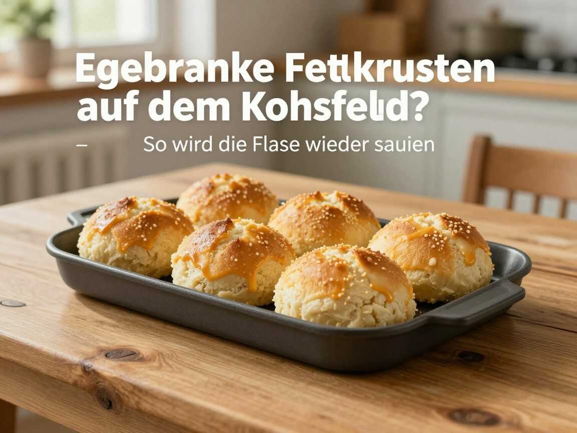 Eingebrannte Fettkrusten auf dem Kochfeld? So wird die Fläche wieder sauber – ohne aggressives Schrubben