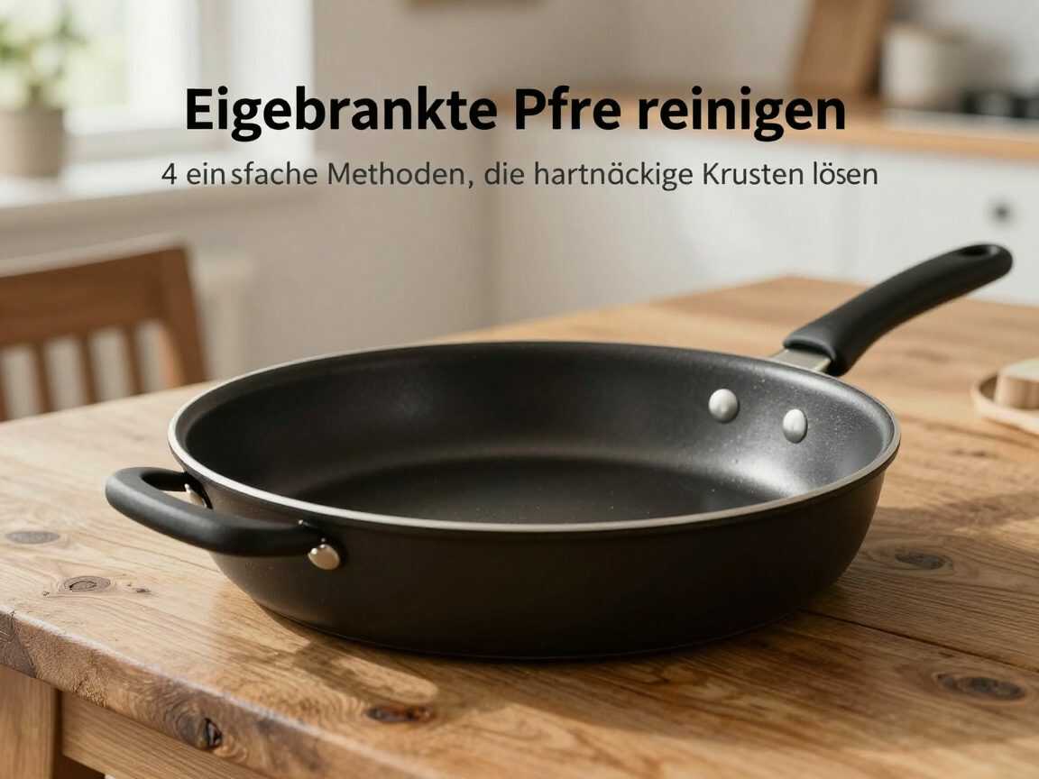 Eingebrannte Pfanne reinigen: 4 einfache Methoden, die hartnäckige Krusten lösen