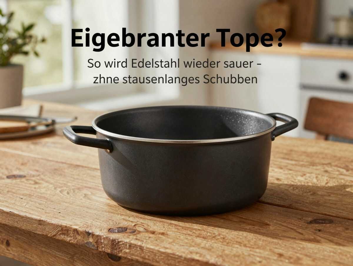 Eingebrannter Topf? So wird Edelstahl wieder sauber – ohne stundenlanges Schrubben