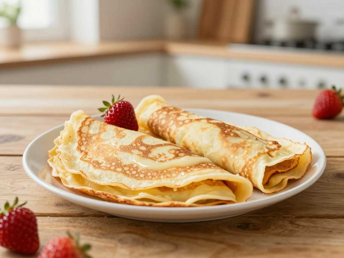 Erdbeer-Crêpes mit cremiger Vanillefüllung – so werden sie hauchdünn, saftig und unwiderstehlich