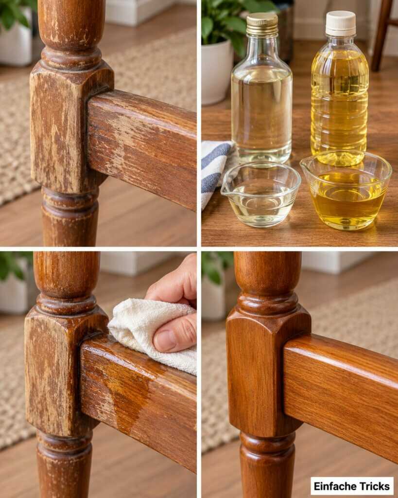 Holz voller Kratzer und matter Stellen? So frischst du alte Holzmöbel schonend wieder auf