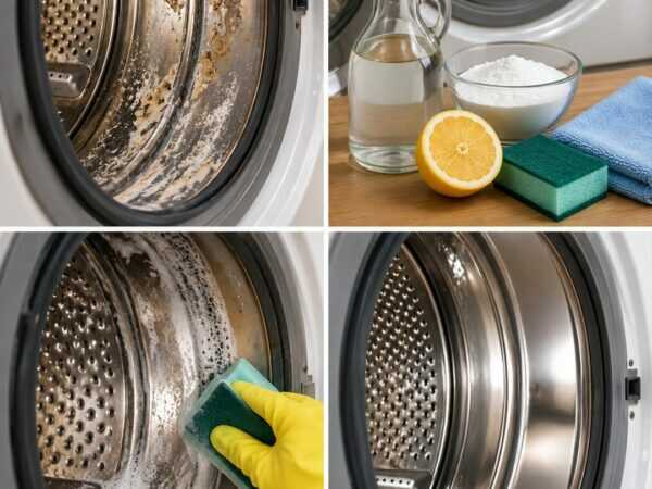 Waschmaschine innen schmutzig? So werden Trommel, Türdichtung und Waschmittelfach wieder hygienisch sauber