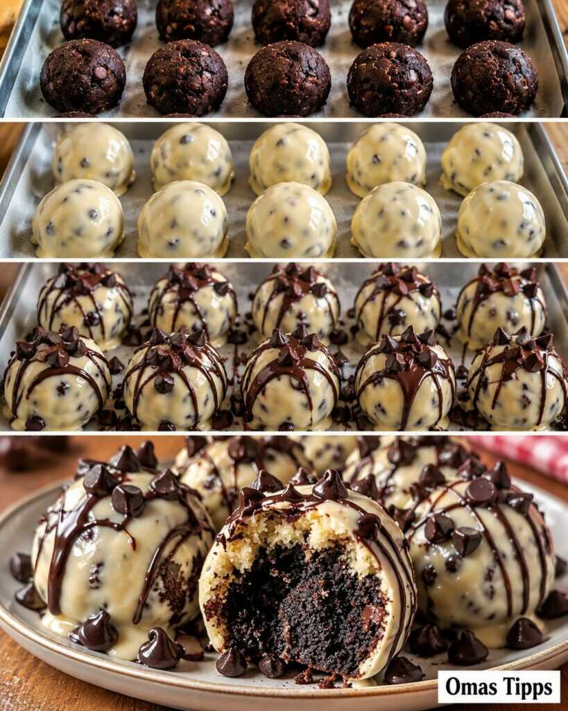 Schoko-Cookie-Trüffel mit weißer Schokolade – cremige Kugeln ohne Backen