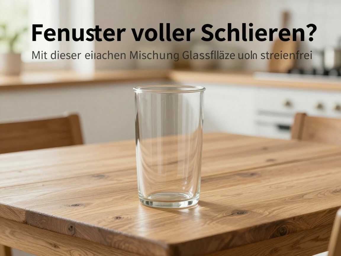 Fenster voller Schlieren? Mit dieser einfachen Mischung werden Glasflächen wieder klar und streifenfrei