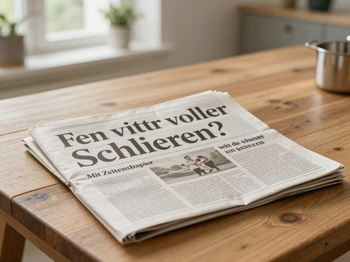 Fenster voller Schlieren? Mit Zeitungspapier werden die Scheiben wieder klar und glänzend