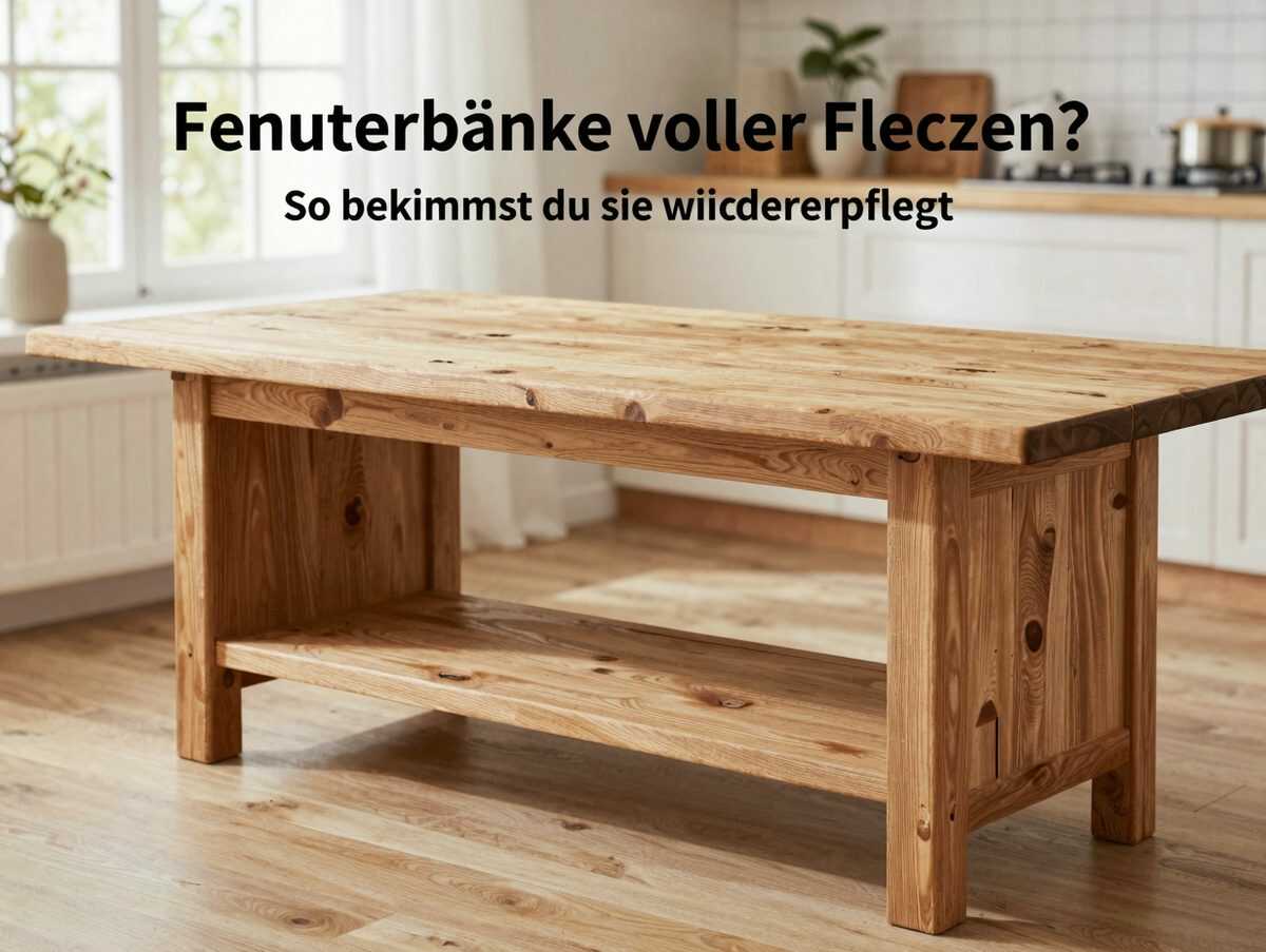 Fensterbänke voller Flecken? So bekommst du sie wieder gepflegt