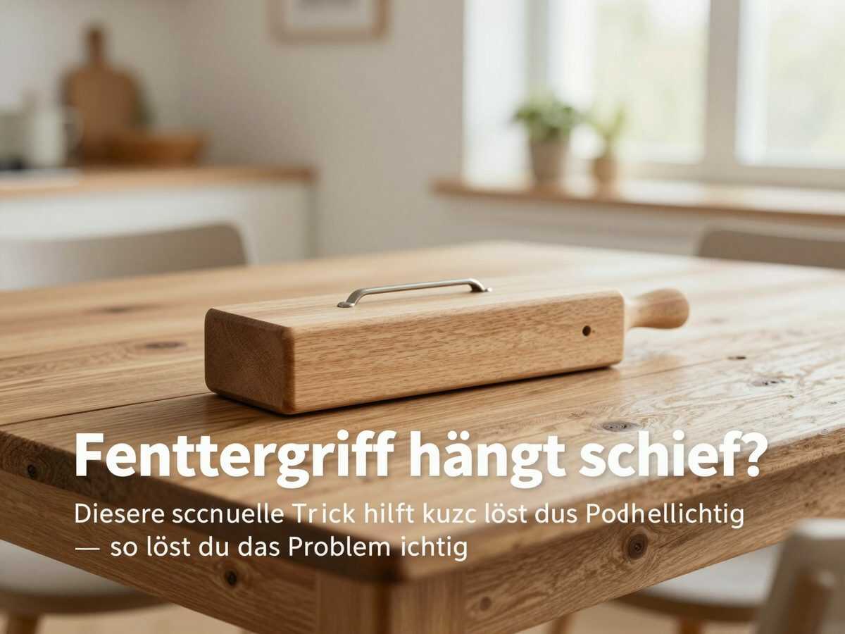 Fenstergriff hängt schief? Dieser schnelle Trick hilft kurz – so löst du das Problem richtig