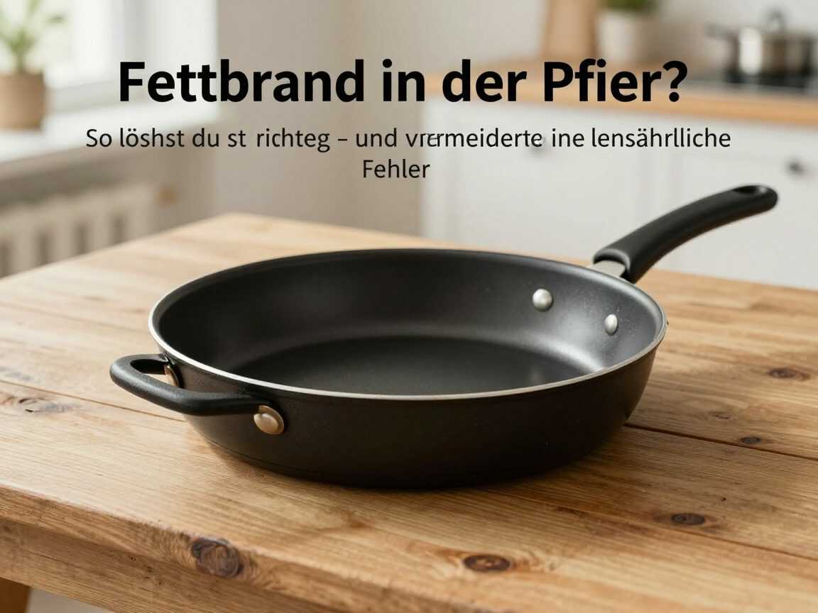 Fettbrand in der Pfanne? So löschst du ihn richtig – und vermeidest einen lebensgefährlichen Fehler